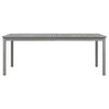 Gartentisch Talito grau 200x100x75cm (Akazienholz)