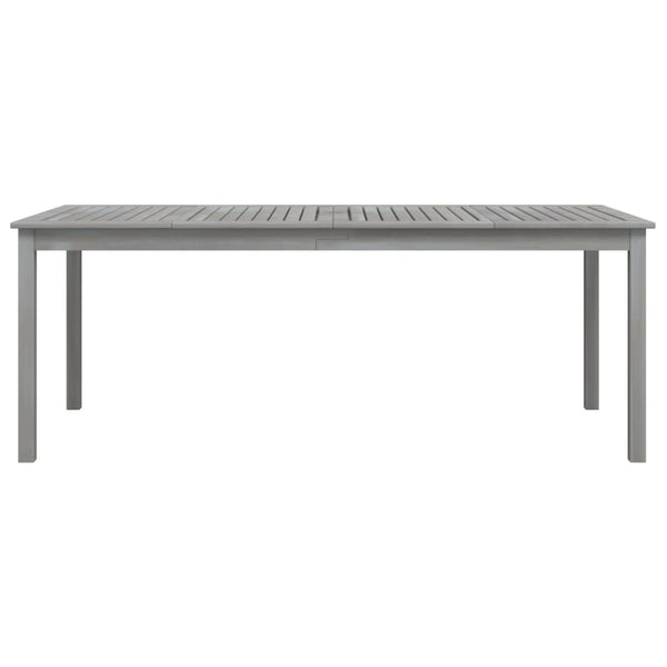 Gartentisch Talito grau 200x100x75cm (Akazienholz)