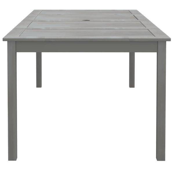 Gartentisch Talito grau 200x100x75cm (Akazienholz)