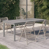 Gartentisch Talito grau 200x100x75cm (Akazienholz)