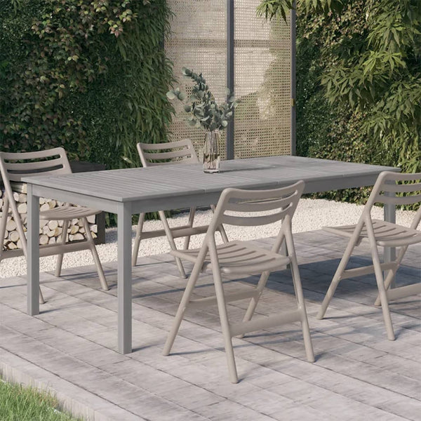 Gartentisch Talito grau 200x100x75cm (Akazienholz)