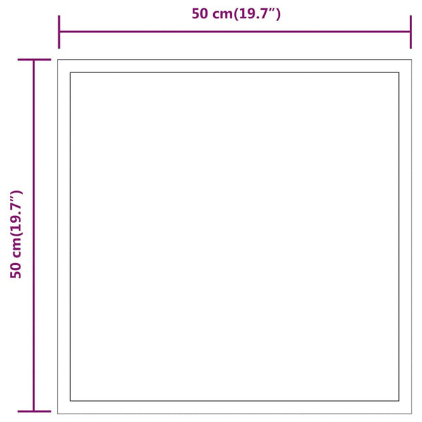 LED-Badezimmerspiegel Idabelle 50x50cm