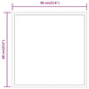 LED-Badezimmerspiegel Idabelle 60x60cm