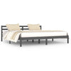 Graues Bettgestell Benno 200x200cm (Kiefer)