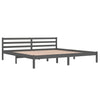 Graues Bettgestell Benno 200x200cm (Kiefer)