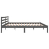 Graues Bettgestell Benno 200x200cm (Kiefer)