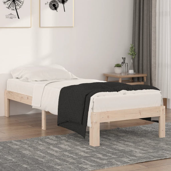 Bettgestell Rozini 75x190cm (Holz Einzelbett)