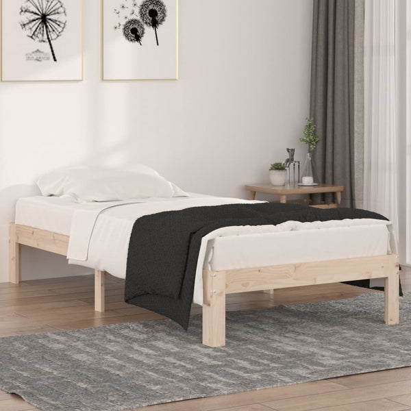 Bettgestell Rozini 90x190cm (Holz Einzel)
