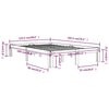 Bettgestell Rozini 120x190cm (Holz, Small Double)