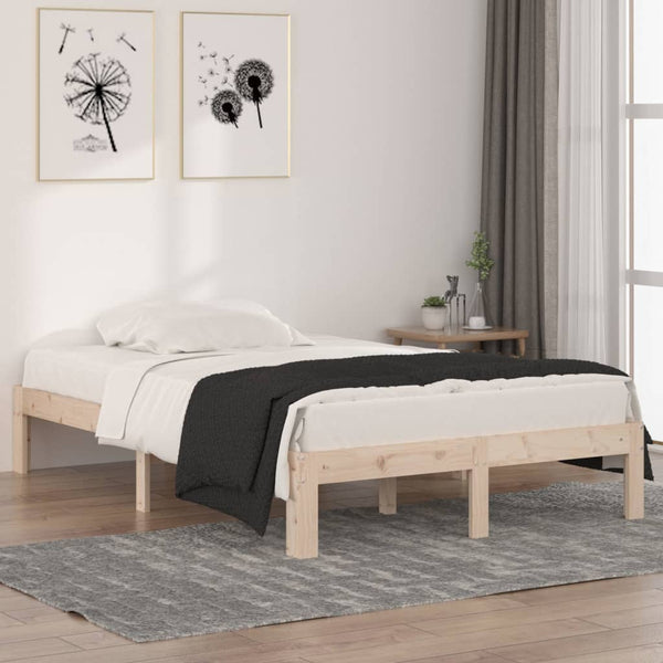 Bettgestell Rozini 120x190cm (Holz, Small Double)