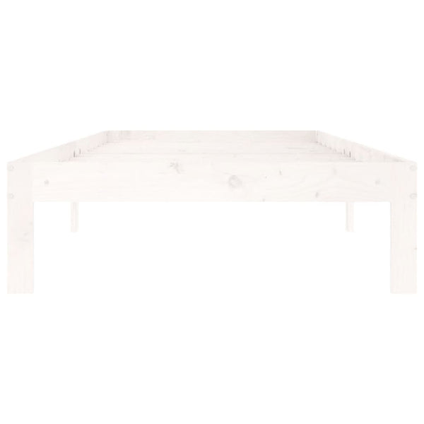 Weißes Bettgestell Rozini 90x200cm (Kiefer)