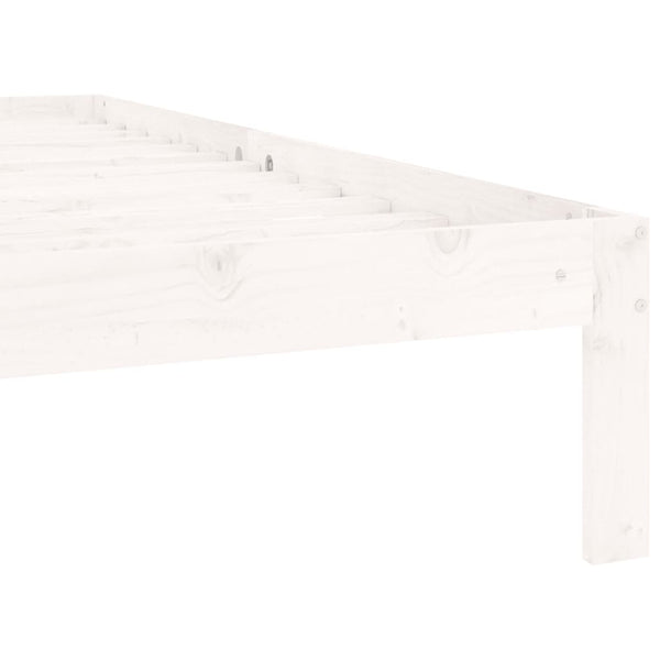 Weißes Bettgestell Rozini 90x200cm (Kiefer)