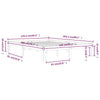 Bettgestell Rozini 140x200cm (Kiefer)