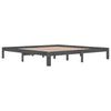 Graues Bettgestell Rozini 200x200cm (Kiefer)