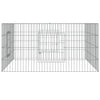Verzinkter Kaninchenstall Elivie 110x110x55cm (Eisen)