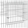 Verzinkter Kaninchenstall Elivie 110x110x55cm (Eisen)
