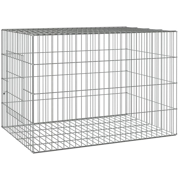 Verzinkter Kaninchenkäfig Expl 78x54x54cm (Eisen)
