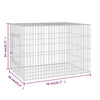 Verzinkter Kaninchenkäfig Expl 78x54x54cm (Eisen)