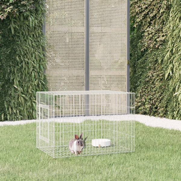 Verzinkter Kaninchenkäfig Expl 78x54x54cm (Eisen)