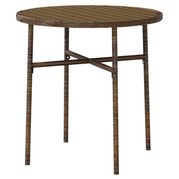 Braune Garten-Essgruppe Dobrinca (3-teiliges Polyrattan)