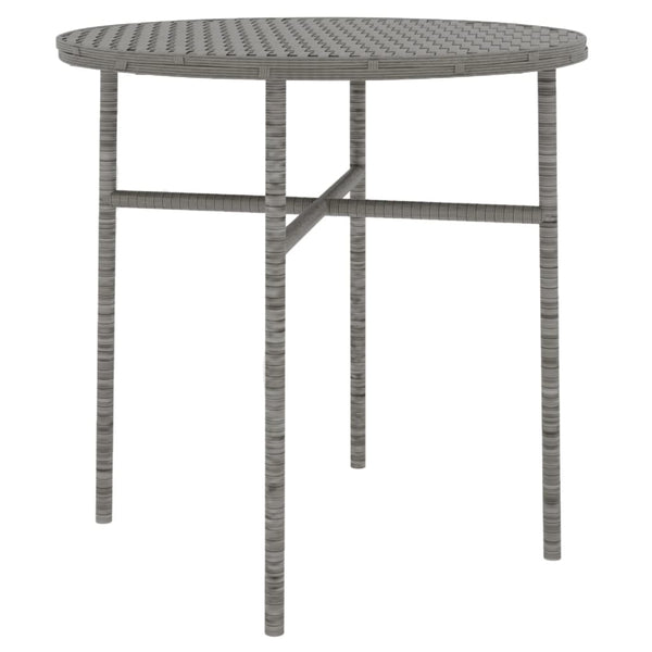 Graue Garten-Essgruppe Dobrinca 3-teilig (Polyrattan)