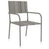 Graue Garten-Essgruppe Alonso (3-teilig Polyrattan)