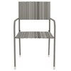 Graue Garten-Essgruppe Alonso (3-teilig Polyrattan)