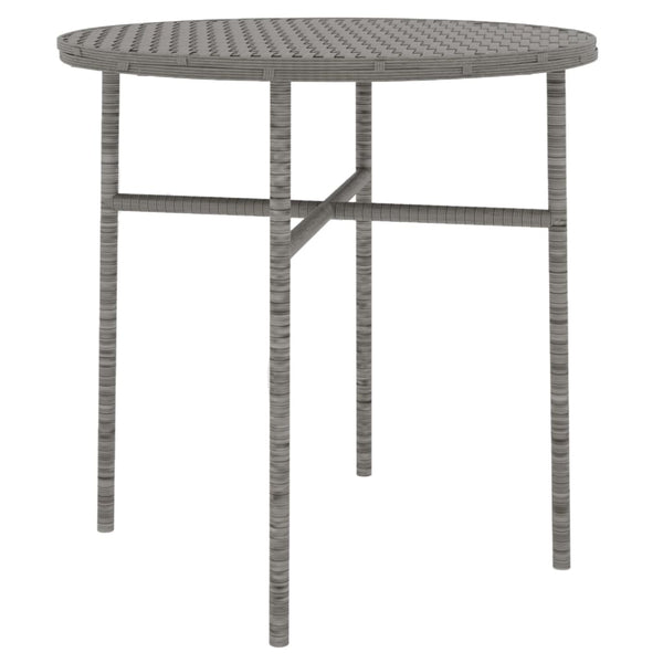 Graue Garten-Essgruppe Alonso (3-teilig Polyrattan)