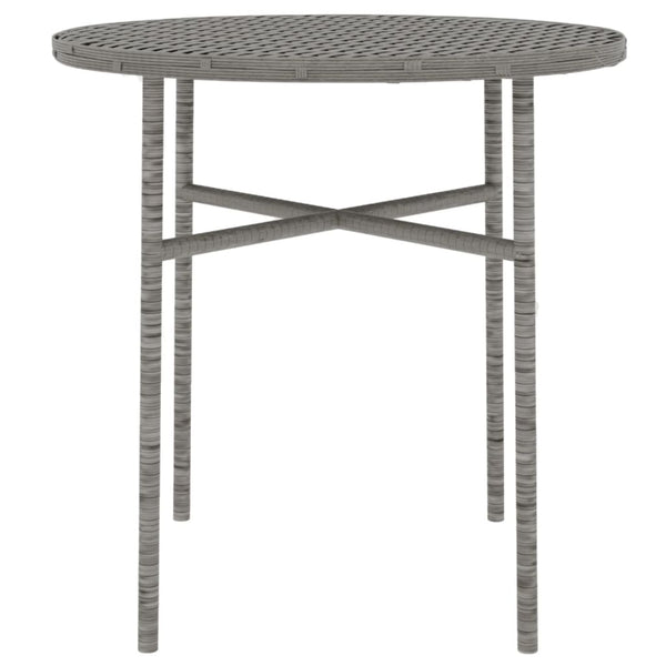 Graue Garten-Essgruppe Alonso (3-teilig Polyrattan)