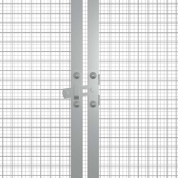 Grauer Hühnerstall Epaminondy 200x91x100cm (verzinkter Stahl)