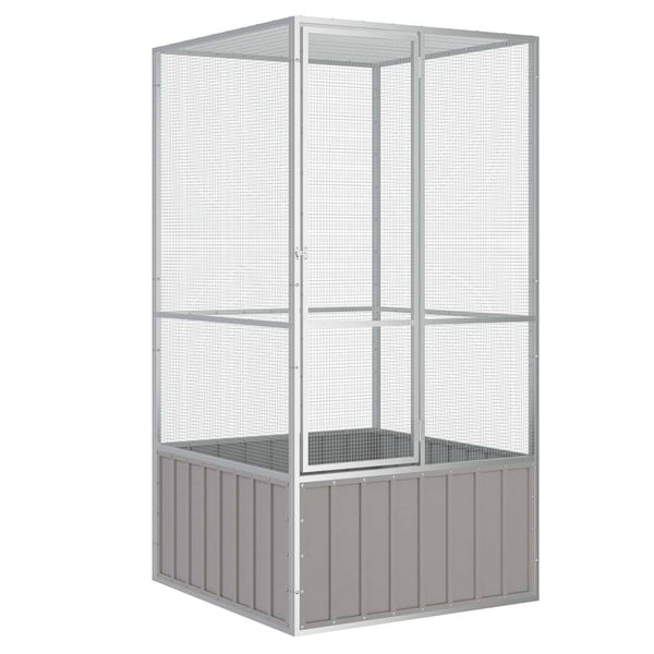 Vogelvoliere Celozena 111x107x211,5cm (verzinkter Stahl)