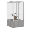 Vogelvoliere Celozena 111x107x211,5cm (verzinkter Stahl)
