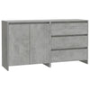 Betongraues Sideboard Alimentare (2-teilig, Holz)