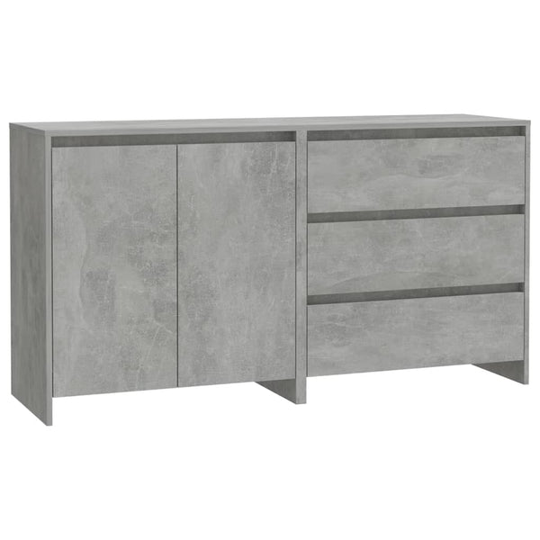 Betongraues Sideboard Alimentare (2-teilig, Holz)
