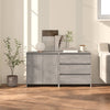 Betongraues Sideboard Alimentare (2-teilig, Holz)