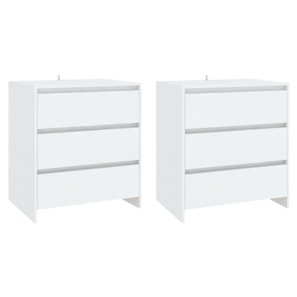 Weißes Sideboard Alecsica (3-teilig, Holz)