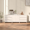 Weißes Sideboard Alecsica (3-teilig, Holz)