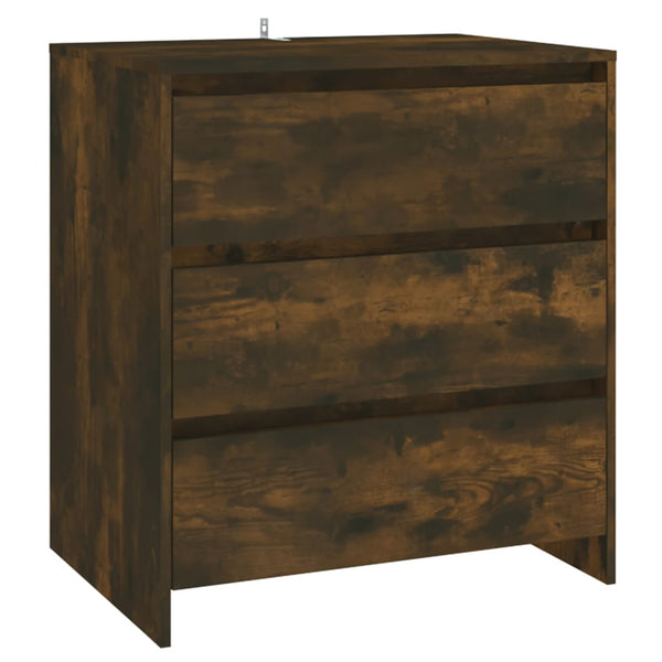 Räuchereiche Sideboard Alecsica Holz (3-teilig)