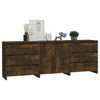 Räuchereiche Sideboard Alecsica Holz (3-teilig)