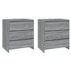 Graues Sideboard Alecsica 3-teilig (Sonoma-Holz)