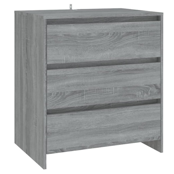 Graues Sideboard Alecsica 3-teilig (Sonoma-Holz)