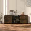 Sideboard Räuchereiche Ghergina Holz (3-teilig)
