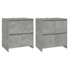2 Konsolen in Betongrau 70x41x75 cm Spanplatte