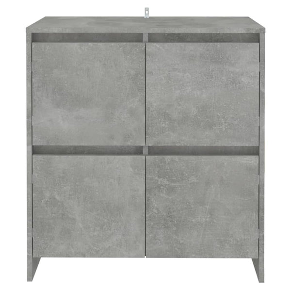 2 Konsolen in Betongrau 70x41x75 cm Spanplatte