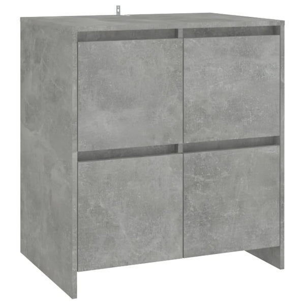 2 Konsolen in Betongrau 70x41x75 cm Spanplatte