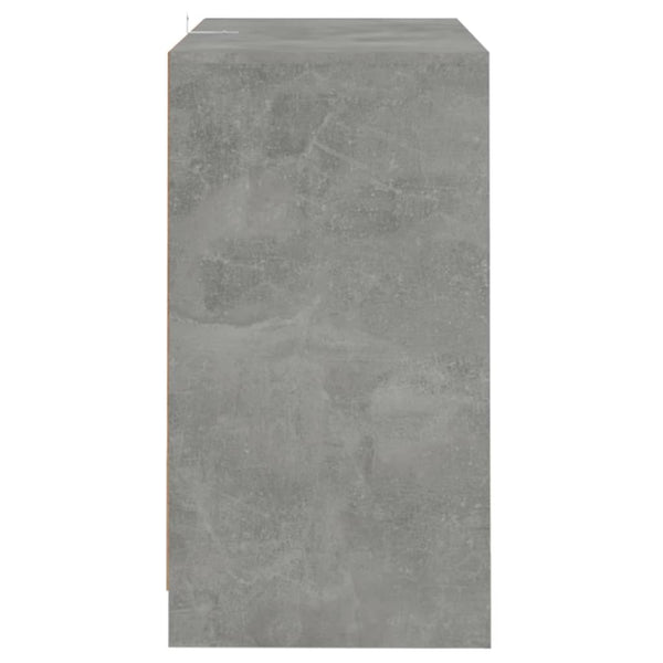 2 Konsolen in Betongrau 70x41x75 cm Spanplatte