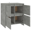 2 Konsolen in Betongrau 70x41x75 cm Spanplatte