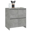 2 Konsolen in Betongrau 70x41x75 cm Spanplatte