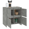 2 Konsolen in Betongrau 70x41x75 cm Spanplatte
