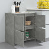 2 Konsolen in Betongrau 70x41x75 cm Spanplatte